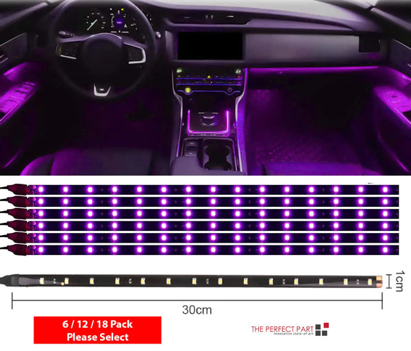 Lot Waterproof 12''/15 DC 12V Motor LED Strip Underbody Light For Car Motorcycle